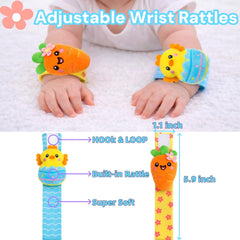 Sean's Choice Easter bunny wrist rattle with easy grip.