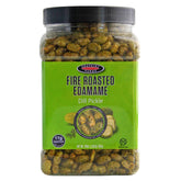 Seapoint Farms Fire Roasted Edamame jar front view highlighting protein-packed snack