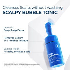 Root fortification with Seapuri Scalpy Bubble Tonic applied to roots