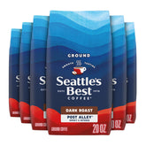 Seattle's Best Coffee Post Alley dark roast ground coffee bag ready for a smoother morning.