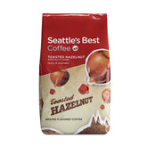 Seattle's Best Coffee Toasted Hazelnut bags of ground coffee for home brewing
