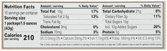 Second Nature Wholesome Medley Trail Mix back view with label details