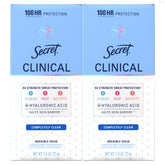 Secret Clinical Strength 2-pack bottle front showing all-day dryness