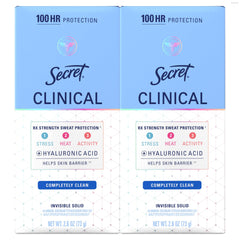Secret Clinical Strength 2-pack bottle front showing all-day dryness