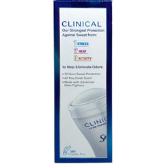 Secret Clinical Strength Invisible Solid Deodorant three-pack packaging on shelf