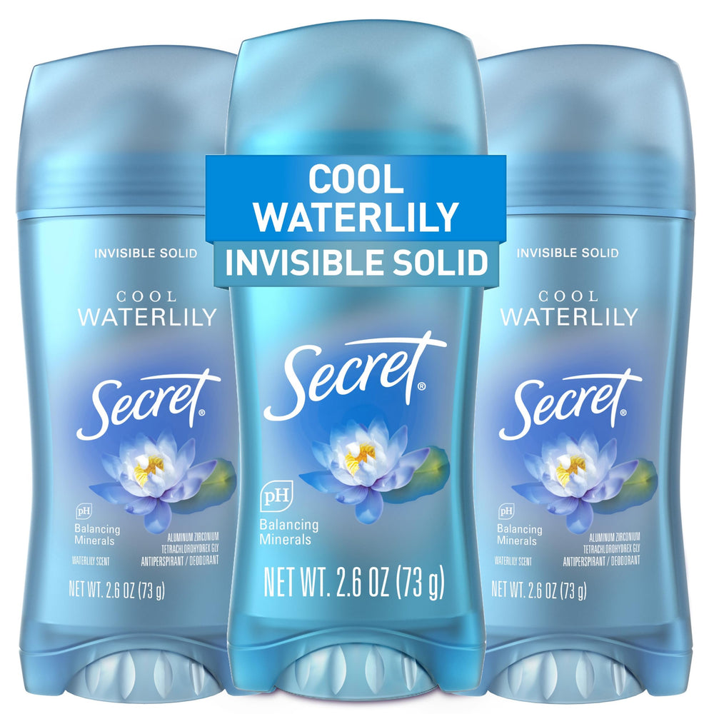 Secret Fresh bottle close-up showing long-lasting freshness.