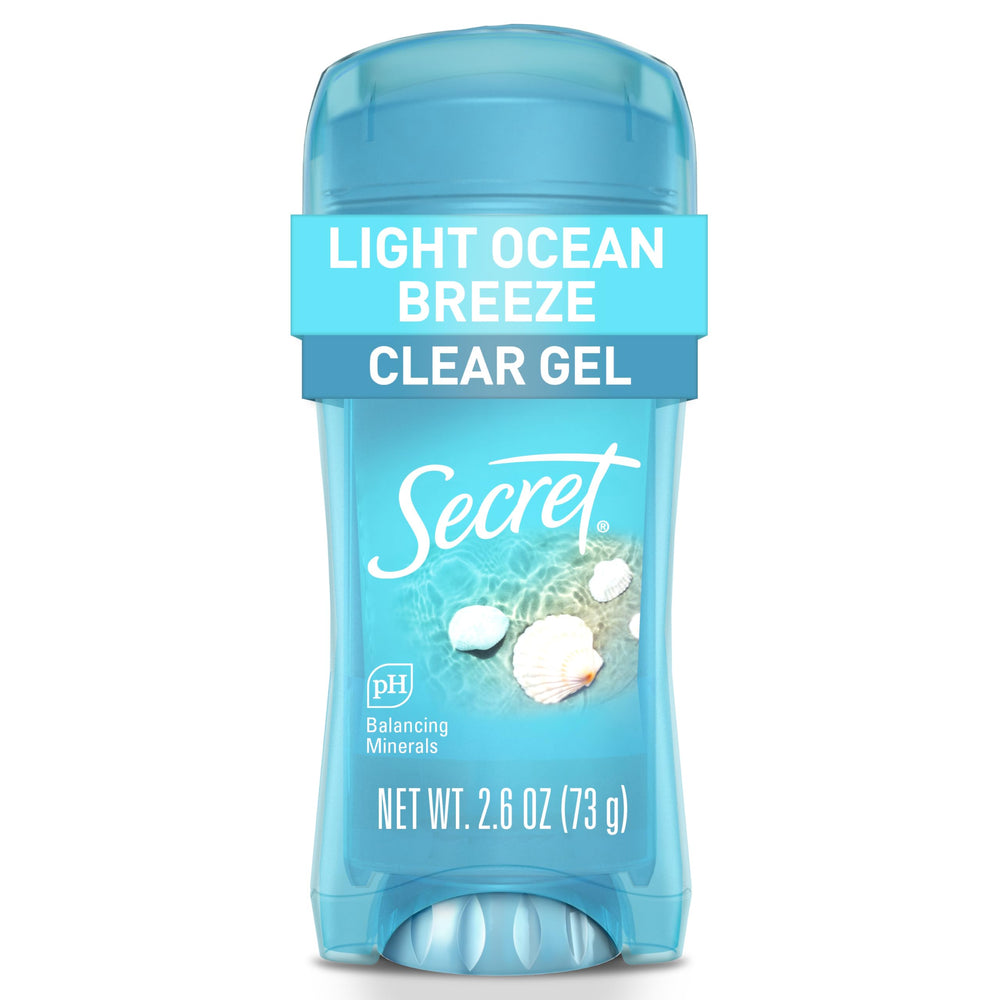 Secret Fresh clear gel bottle demonstrates quick-dry application