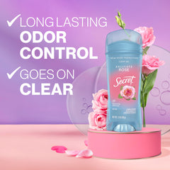 Secret Fresh deodorant application wand demonstrates smooth, even coverage for lasting confidence.