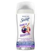 Secret Fresh Holiday deodorant bottle shows long-lasting odor protection.
