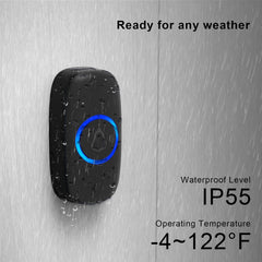 SECRUI doorbell with 58 chimes and LED indicators for customization