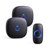 SECRUI M520 doorbell front view with dual receivers for reliable alerts.