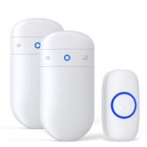 SECRUI wireless doorbell front-door setup with plug-in power and no wires