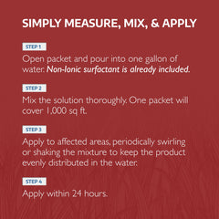 Sedgehammer Plus turf protection during application shows even coverage across the lawn.