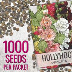 Seed Needs Carnival mix features red, yellow, pink, and white petals.