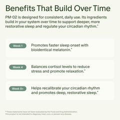Seed PM-02 melatonin capsule detail showing bioidentical dose.