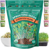 Seedboy superfood blend broccoli seeds for quick home microgreens.