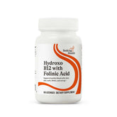 Seeking Health Hydroxo B12 lozenge bottle with label promoting heart health support.