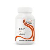 Seeking Health P-5-P bottle with label showing immune support benefits.