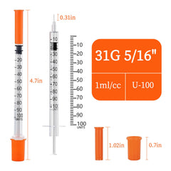 Seelekile 30-pack individually wrapped syringes for clean, convenient experiments