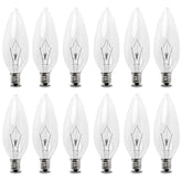 Seentech candle light bulb for chandeliers with warm candle-like glow