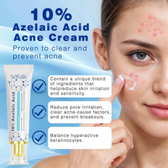 Sefralls Azelaic Acid Cream jar closeup highlighting texture and pore cleansing