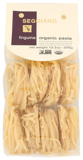 Seggiano organic linguine pasta 13oz pack front — ideal for quick, versatile weeknight meals.