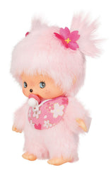 Sekiguchi Monchhichi Bebichichi with dummy pacifier, safe play accessory for imaginative play.