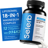 Selerb 18-in-1 magnesium bottle front for daily mineral support.