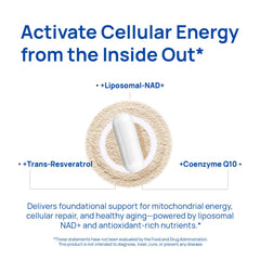 Selerb NAD supplement ingredients with CoQ10 and resveratrol for antioxidant support