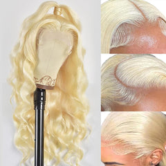 SEMANK 613 wig shows 200% density body wave for voluminous, camera-ready looks