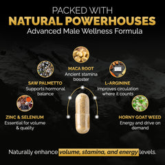 SEMAPRO ingredients label highlighting vitamins, amino acids, and antioxidants.