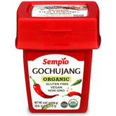Sempio Gochujang organic sun-dried peppers bottle highlighting authentic flavor