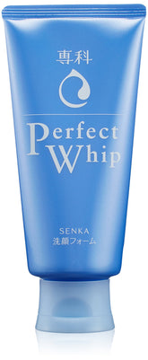 Senka Perfect Whip cleansing foam bottle for gentle daily cleansing.