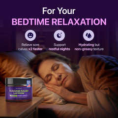 Senotori lotion massaged into the arm demonstrates easing muscle tension after activity.