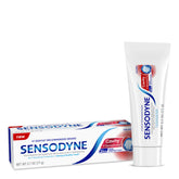 Sensodyne Cavity + Sensitivity toothpaste tube front for daily protection.