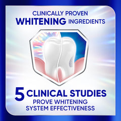 Sensodyne Clinical White three-pack packaging highlights value for whitening and daily use.