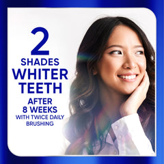 Sensodyne Clinical White tube cap closeup emphasizing easy daily brushing.
