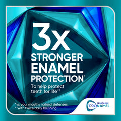 Three tube pack of Sensodyne Pronamel whitening action toothpaste for enamel protection