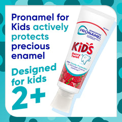 Sensodyne Pronamel Kids Berry Twist toothpaste pack showing two tubes for family use