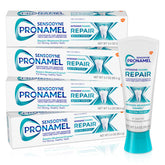 Sensodyne Pronamel four-tubes pack on display for enamel care and sensitivity relief