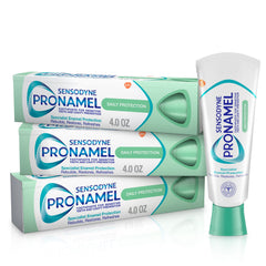 Sensodyne Pronamel Mint Essence toothpaste tube front for enamel protection.
