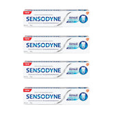 Sensodyne Repair and Protect 70g tube close-up showing enamel protection.