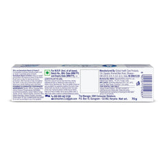 Packaging display of Sensodyne Repair and Protect four-tube pack.