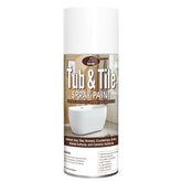 SENVEN tub and tile refinishing spray paint applied on white ceramic surface for durability