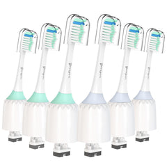 Senyum Philips Sonicare screw-on head six-pack packaging shows easy replacement and wide compatibility