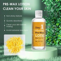Seopri wax remover oil application image lifting wax residue after waxing.