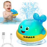 SEPHIX baby bath toy whale light-up sprinkler for interactive bath time.