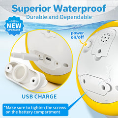 SEPHIX whale bath toy in action with kids splashing at bath time.