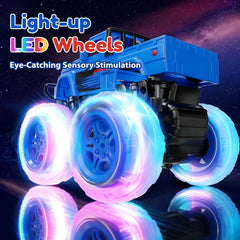 SEPHIX Monster Truck with LED lights on wheels for exciting night races.
