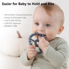 Seposeve ring teether moon texture gentle erupting tooth relief